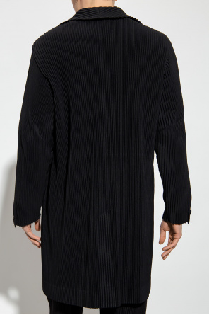 SchaferandweinerShops Canada - and breezy linen jacket Sixth - Black  Pleated coat Issey Miyake Homme Plisse